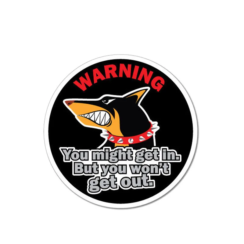 Модные Светоотражающие креативные предупреждающие наклейки для собак Doberman