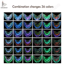 Wings светодиодный, для танцев Isis, 36 цветов, для танца живота, Isis, лампа «Wings», реквизит, аксессуары, 360 градусов, светодиодный, для взрослых, крыло, бабочка