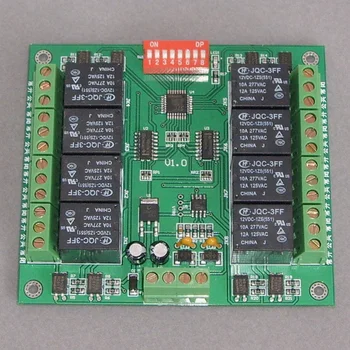 

RS485 Decoder Eight Groups Relay Switch Value Can Be Customized