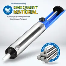 Hot Aluminum Metal Desoldering Pump Suction Tin Soldering Sucker Pen Removal Vacuum Soldering Iron Desolder Hand Welding Tools