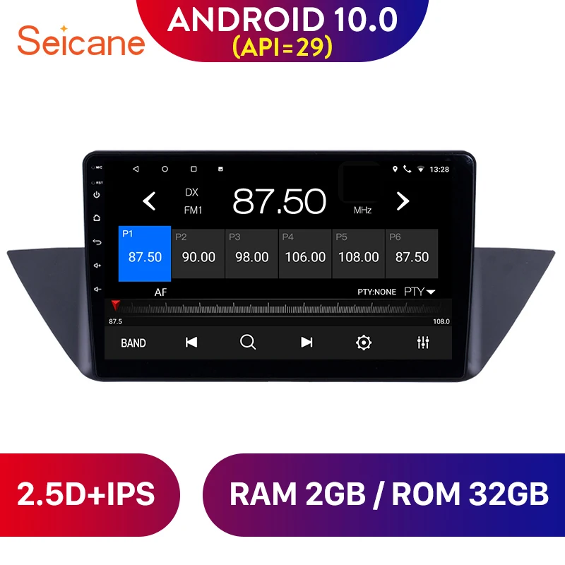 Seicane Android 10 0 1 дюймов ОЗУ 2G автомобильное радио GPS навигатор плеер для 2009 2011 2012 2013 BMW