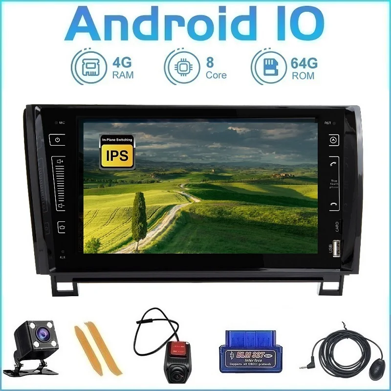 Автомобильный мультимедийный плеер ZLTOOPAI для Toyota Tundra Sequoia 2007 2008 2009 2010 2012 2013 Android 10 0
