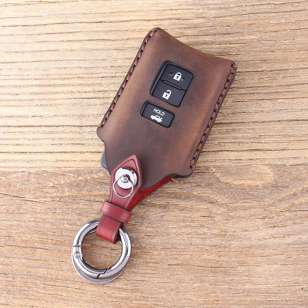 Чехол для ключей KEYYOU из натуральной кожи с дистанционным управлением для Toyota Camry Avalon RAV4 Хайлендер лэнд крузер Raplacement
