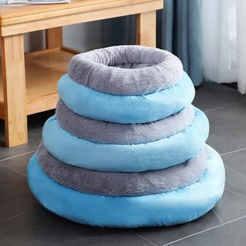 

Super Soft Pet Dog Cat Bed Kennel Round Sofa Cushion Pad Sleeping Mat for Small Medium Dogs
