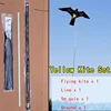 1 Set Hawk Kite with 5m Rod - Emulation Flying Bird Scarer Driving Bird Repellent for Garden Scarecrow Yard Bird Repeller ► Photo 3/6
