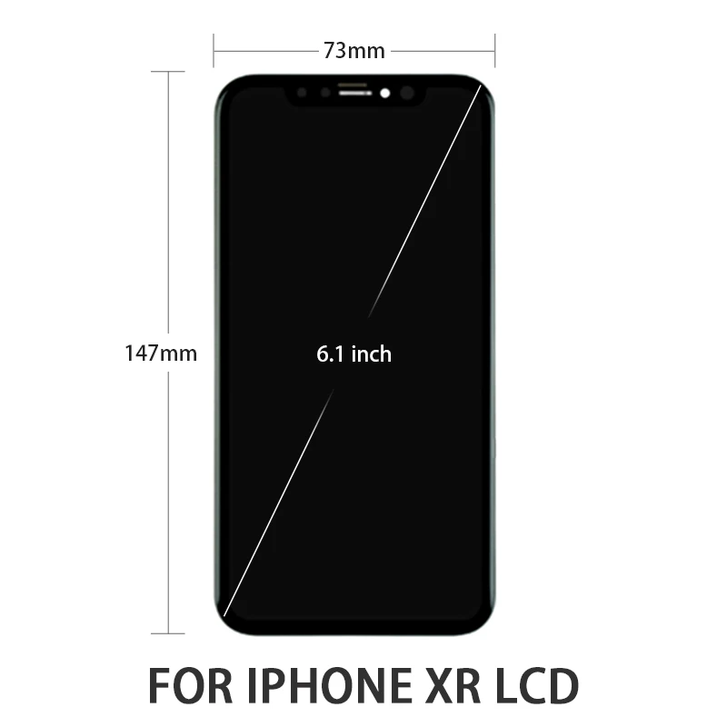 Для iPhone XR ЖК-дисплей AMOLED OEM сенсорный экран с дигитайзером запасные части для сборки черный+ сборка инструменты