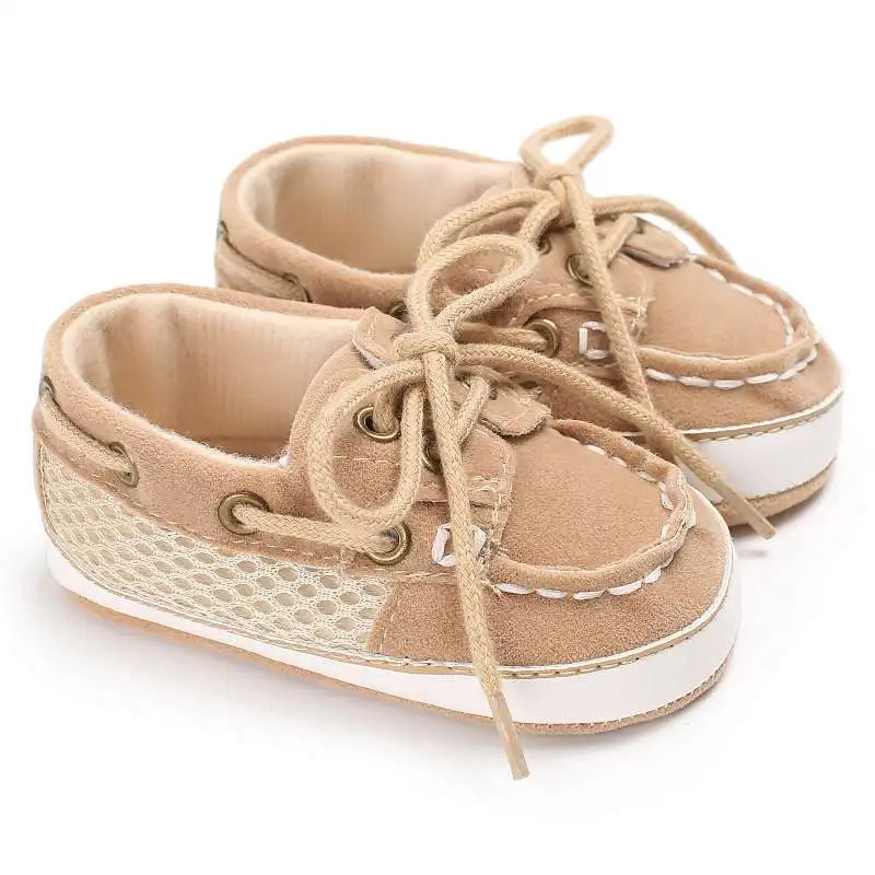 Новорожденных Для маленьких мальчиков девушка обувь первые ходоки детские туфли, мокасины из искусственной кожи Prewalkers для детские кроватки обувь - Цвет: BB