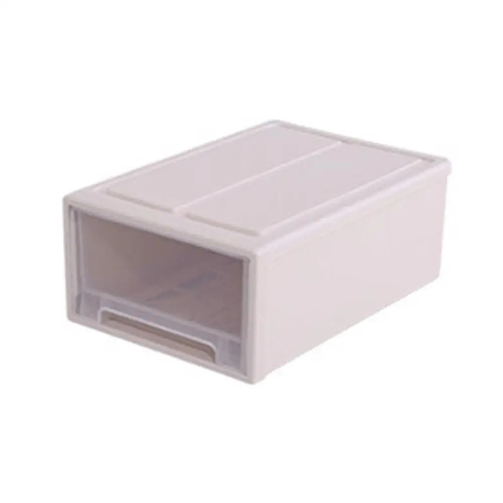 1 шт. контейнер для хранения пластиковый ящик Muji стиль минималистичный Штабелируемый полезный высокое качество PP ящик для хранения L* 5 - Цвет: beige 13L