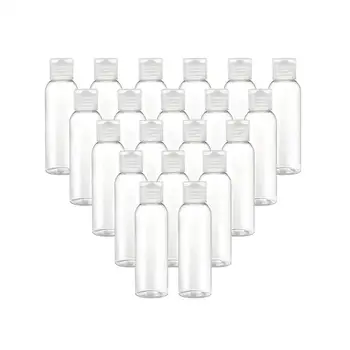 

20pcs 50/60/100ml Clear Plastic Travel Bottles Flip Cap Empty Bottles Refillable Bottles Containers for Cosmetics,Lotion,Liquids