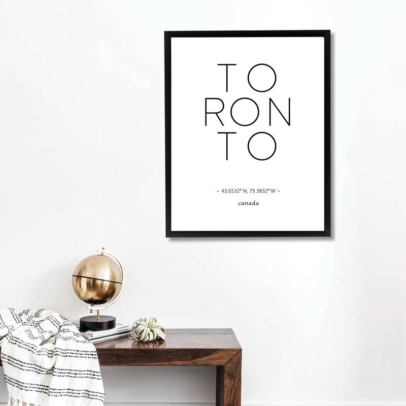 Toronto-Ontario-Map-Print-Travel-Poster-Canada-City-Coordinates-Typography-Wall-Art-Pictures-Canvas-Painting-Modern (2)