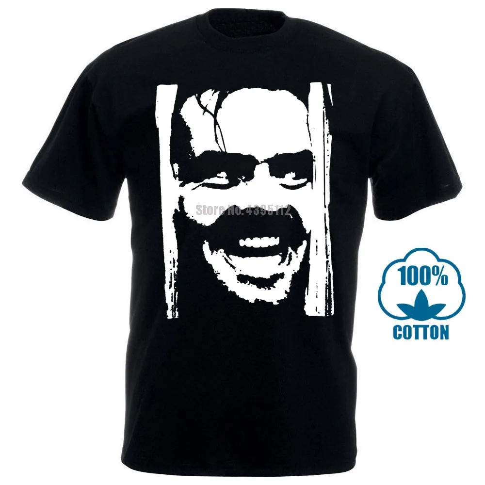 2017 новейшая Мужская футболка с 3D принтом Jack Nicholson Shining Crazy Wierd 100% хлопок летние