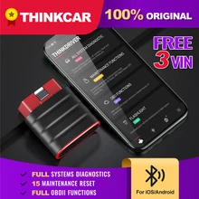 THINKCAR Thinkdriver المهنية OBD2 بلوتوث ل iOS أندرويد ماسح الرادار الخاص بالسيارة OBD 2 سيارة تشخيص رمز القارئ أدوات السيارات