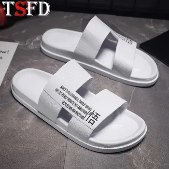 

Summer Light Soft Slippers Men Youth Elegant Comfortable Slippers High Fashion Men's Slippers Classic Brand Flat Mens Shoes Y20