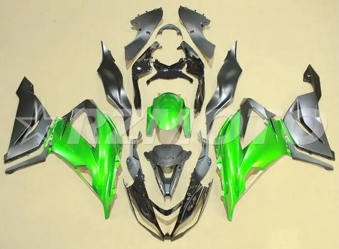 ABS обтекатель комплект подходит для Kawasaki ZX6R 2013 обтекатели для мотоцикла ZX-6R ниндзя 636 599 кузов хорошее цвета: зеленый, черный