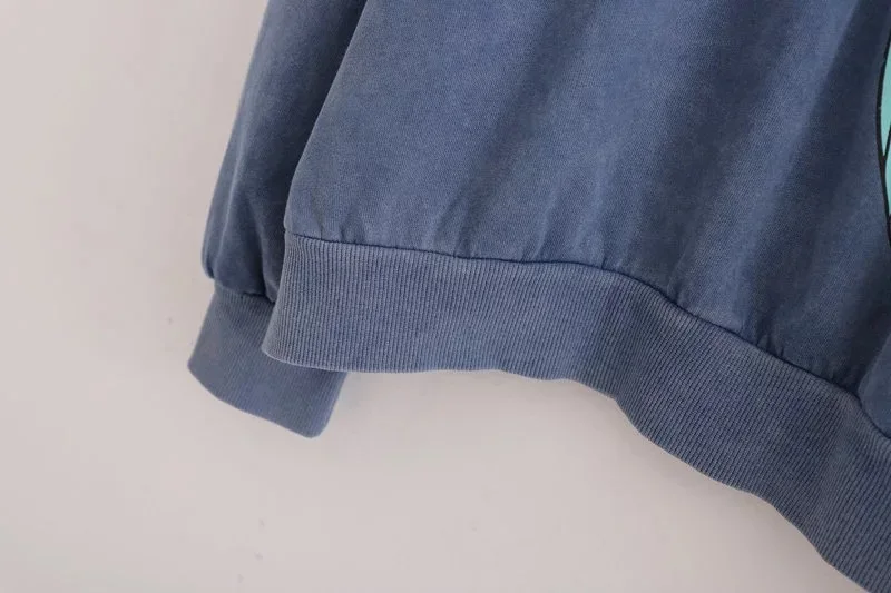 High street женские толстовки балахон мультфильм Русалка Свободные толстовки для женщин Толстовка повседневные женские пуловеры Топ