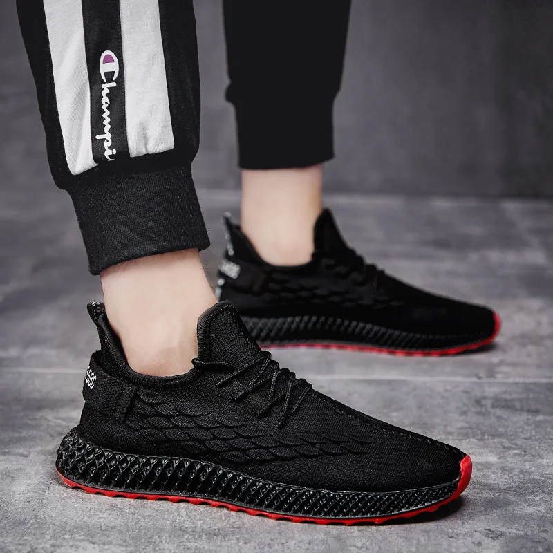 

Summer Scale Fly Netting Surface Athletic Shoes Low Top Breathable Sneakers Casual Shoes Men Shoes