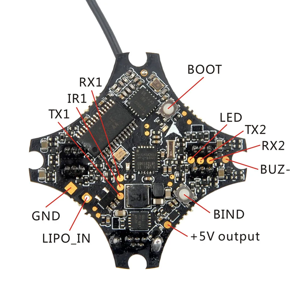 Eachine Контроллер полета для начинающих-I 75 мм-X F4 Pro AIO 1-2S OSD встроенный 5A Blheli_S 4в1 ESC Frsky D8 SPI приемник Радиоуправляемый Дрон