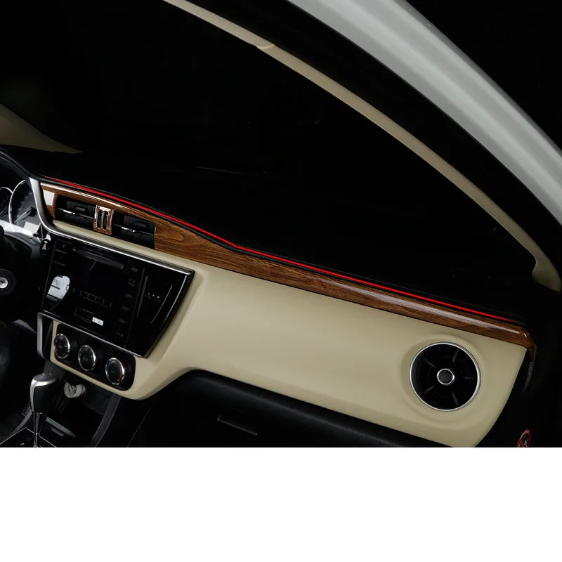 Lsrtw2017 для Защитные чехлы для сидений, сшитые специально для Toyota Corolla E210 автомобиля Центральная панель планки Декоративные интерьерные аксессуары