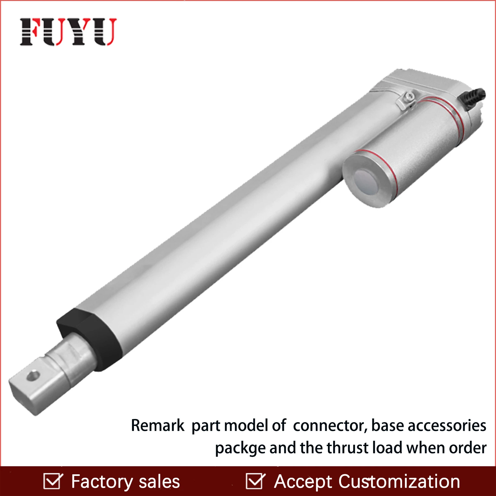 Fuyu 1001000mm Electric Linear Actuator 12v Dc Waterproof Linear