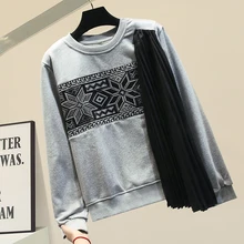Hoodie Woman 2020 Spring Loose-Fit BF Laziness-Style Pleated Hoodies Women's Fashion INS Sweatshirt Pullovers Black Grey Hoodie Woman 2020 Spring Loose-Fit BF Laziness-Style Pleated Hoodies Women's Fashion INS Sweatshirt Pullovers Black Grey