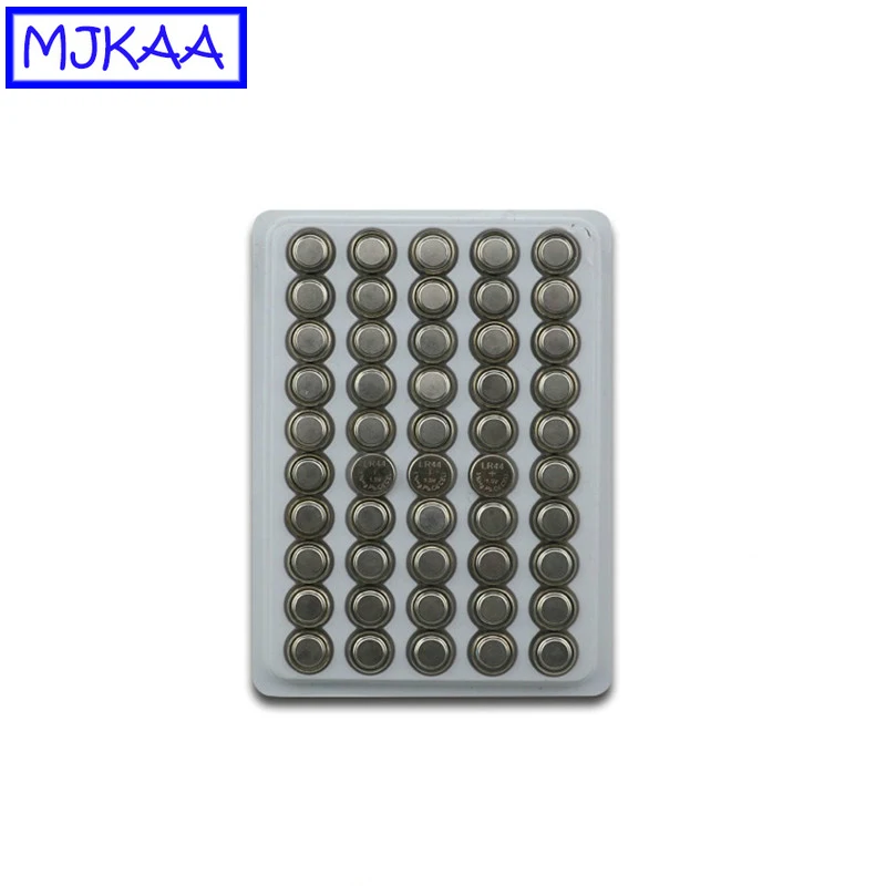 50 шт. щелочные кнопочные батарейки AG13 LR44 1 5 в 357A A76 303 SR44SW SP76 L1154 RW82 RW42|button cell battery|cell