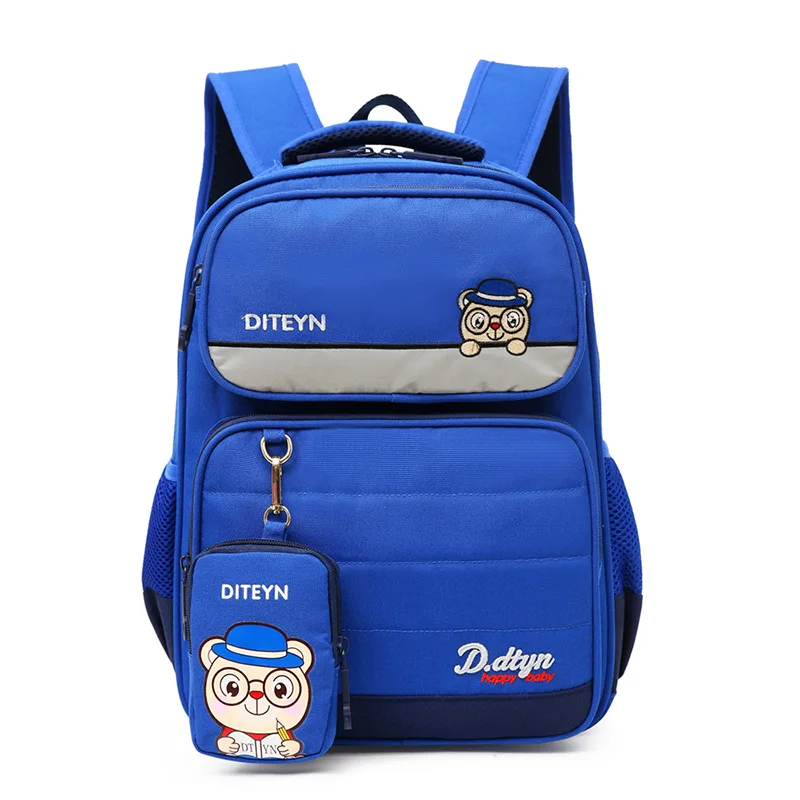 

Diteyanuo 2019 New Style Elite Edition Simple Young STUDENT'S Junior High School School Bag Boys And Girls Bear School Bag