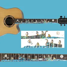 

7 Styles Cross Inlay Decals Fretboard Sticker For Electric Acoustic Guitar Bass Ultra Thin Sticker Ukulele Guitarra Accessories