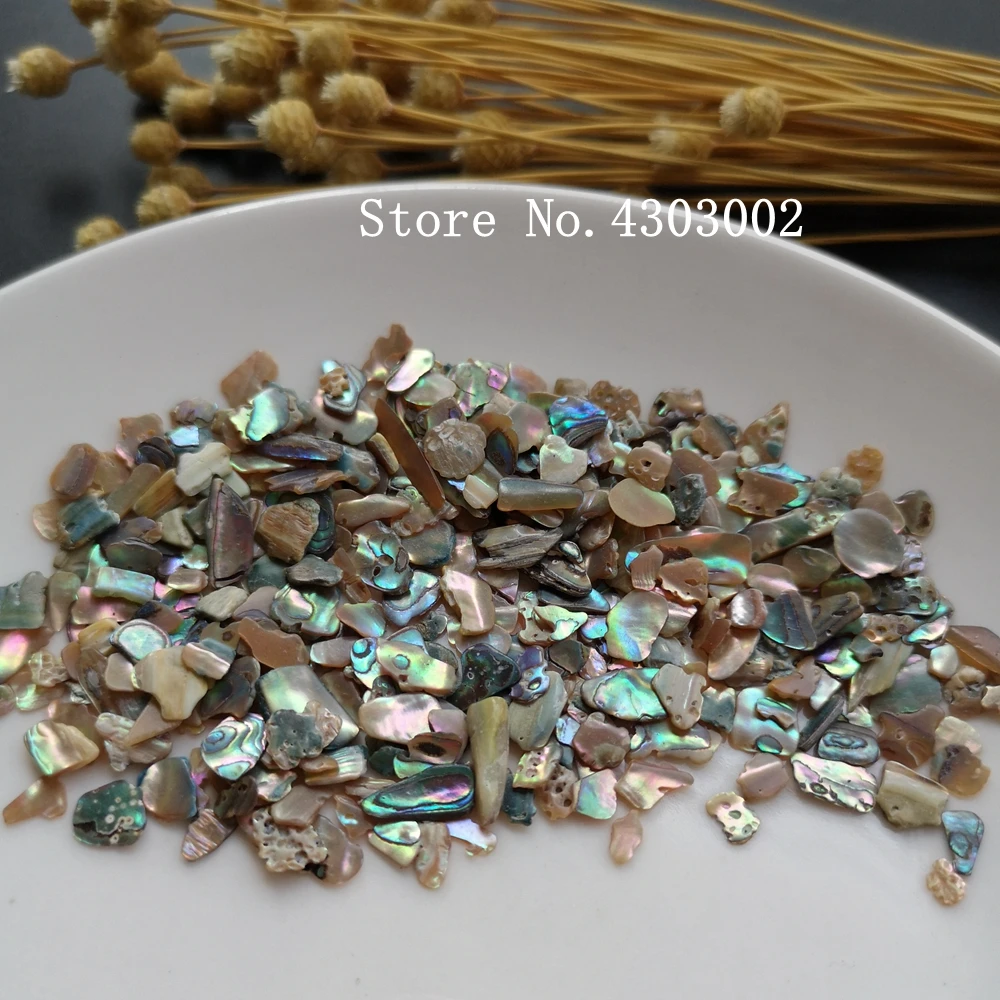 

100g/lot Natural Crushed Abalone Shell Mother of Pearl shell for DIY Jewelry Crushed Shell MOP Pearl shell for fake nails