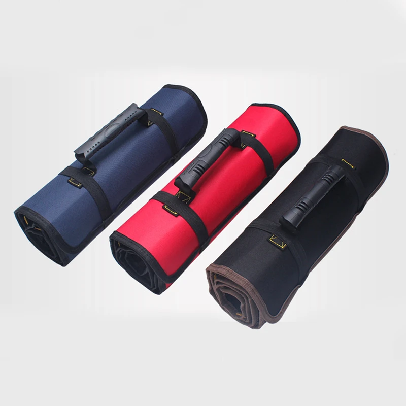 power tool bag Multifunction Roller Tool Bags 600D Oxford Cloth Folding Wrench Bag Handheld Tool Roll Storage Portable Case Tools Pouch best tool chest