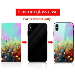 Customized Photos Glass Phone Cases - DIY Personalized Picture Soft Cover - iPhone 12 Mini (Custom Glass Cover)