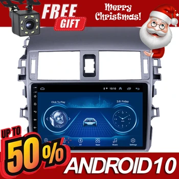 

9 Inch 2Din Car Radio Android 10.0 Multimedia Autoradio Bluetooth Stereo Player GPS Navi Head Unit For Toyota Corolla 2006-2011