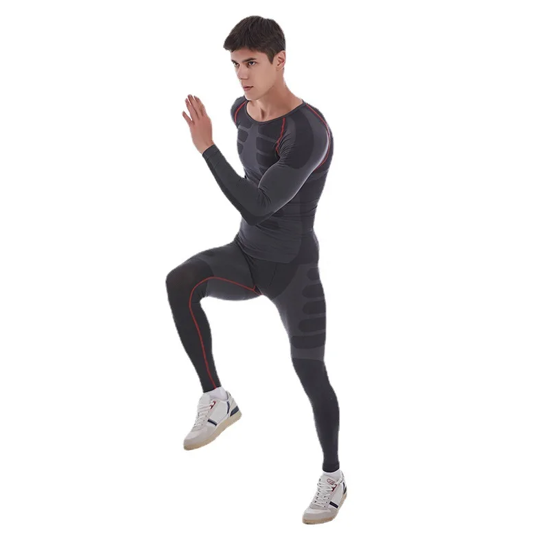 New Outdoor Sport slimming Underwear For Motorcycle Skiing Winter Warm Base Layers Tight Long Johns Tops & Pants Set