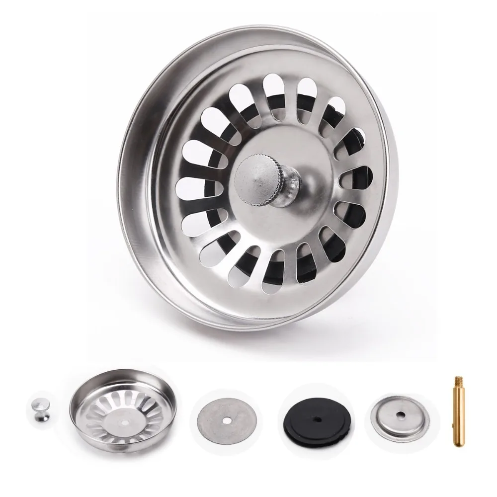 New Kitchen Waste High Quality Basket 304 Plug 1pc Stainless Filter Strainer Sink Steel Drainer Drain