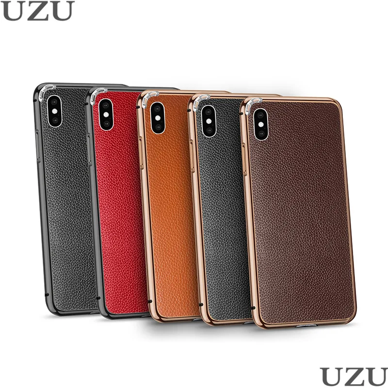 Чехол из натуральной кожи для iphone 6, 6 S, 7, 8 Plus, X, XR, с металлической рамкой, Гибридный чехол для iphone 11 Pro, XS Max, coque etui