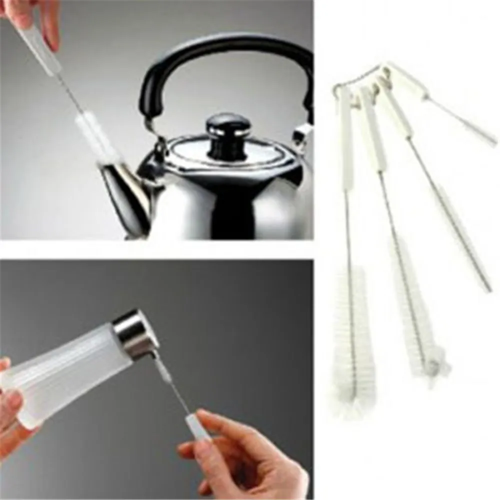 

New 4pcs Multi-function tool brush Bottle Kettle Spout Teapot Nozzle Cake Pastry Nozzle Cleaning Brush Kitchen Tool free shipp