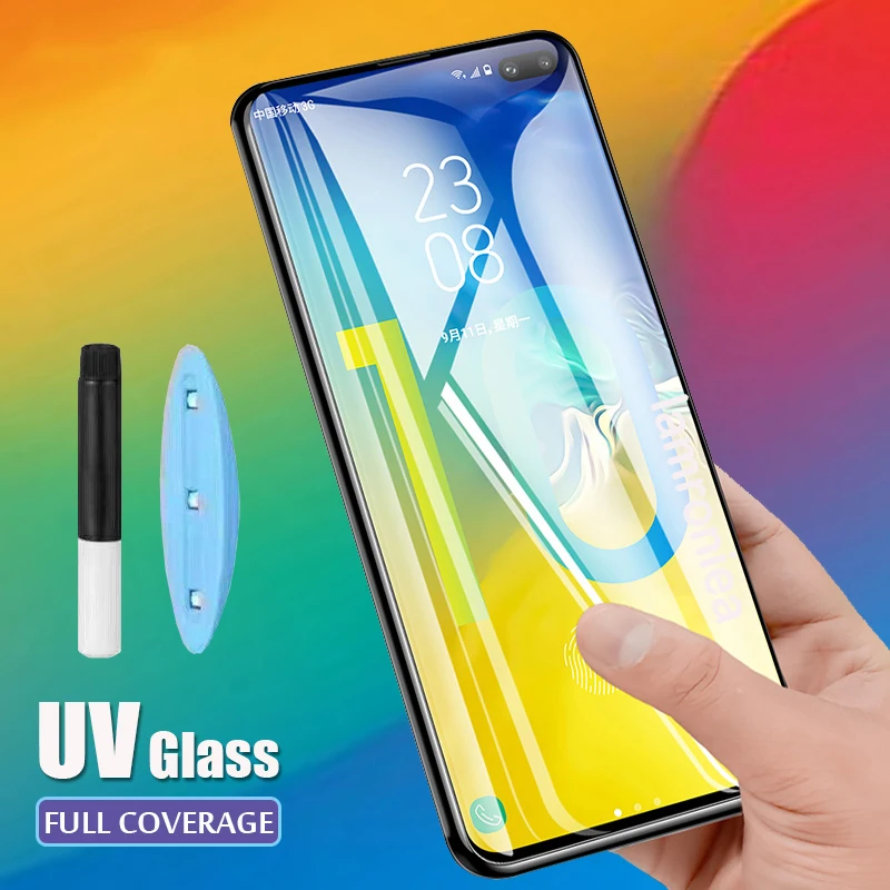 Защитное стекло для Samsung Galaxy S20 Ultra S9 S8 S10 Note 10 Plus | Мобильные телефоны и аксессуары