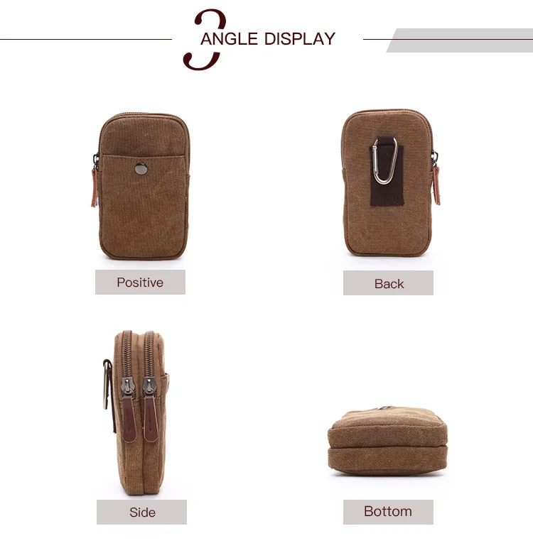 fashion mobile phone bag leisure sports mobile phone bag  vintage wrist bag mobile phone pouch