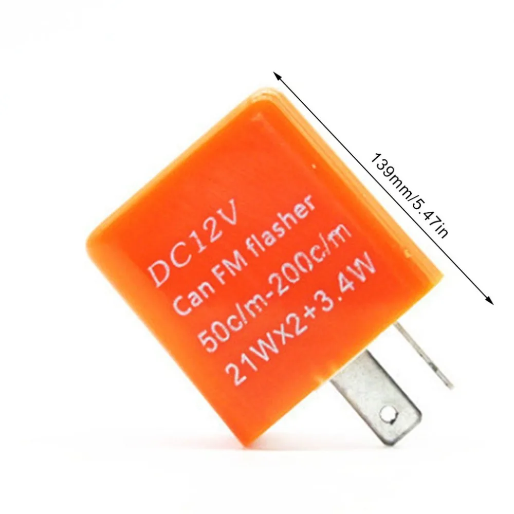 12 В 2 Pin мотоциклетный мигалка регулируемый светодиодный мигалка реле указатель поворота гипер мигающий светодиодный сигнал поворота
