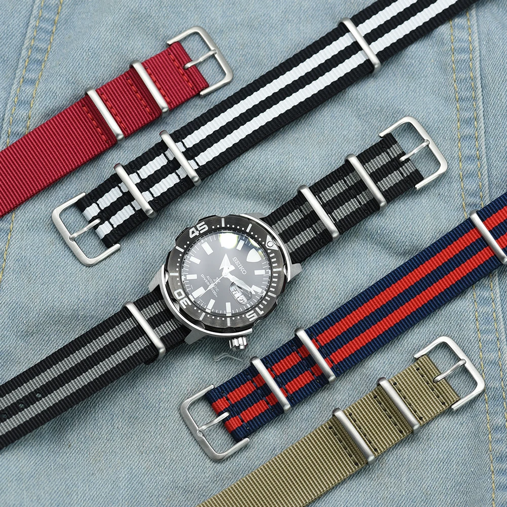 Nato Style Nylon 22mm Watch Strap 
