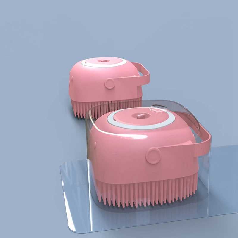 1pc Comfortable Silicone Shampoo Scalp Massage Brush Hair Washing Comb Body Bath Spa Slimming Massage Brush Bath Brush