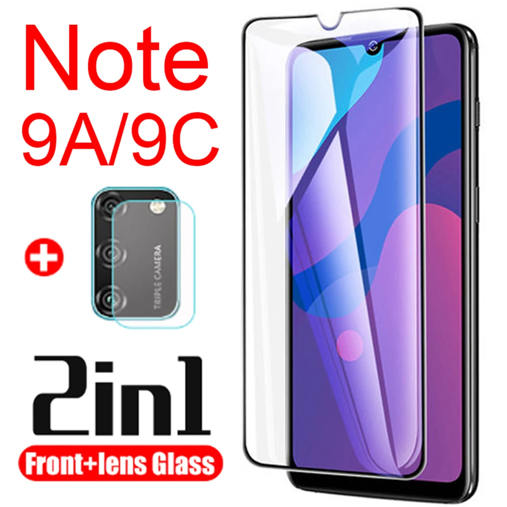 protective glass honor 9a for huawei honor9c 9c screen protector armored honor9a tempered glas 9 a c a9 c9 with camera lens 2in1 afbeelding
