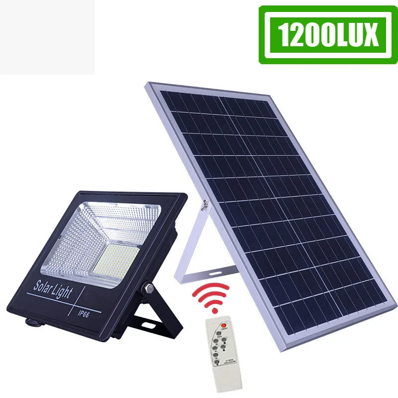 200W Solar Led Light Panel Lamp Farm Remote Control Garden Outdoor Waterproof Outdside Cable | Лампы и освещение