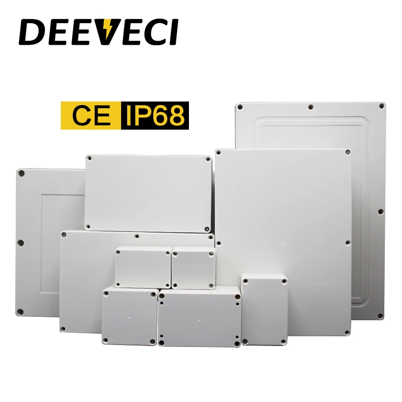 Caja de plástico para electrónica, caja de instrumentos eléctricos, carcasa de empalme, impermeable, para exteriores