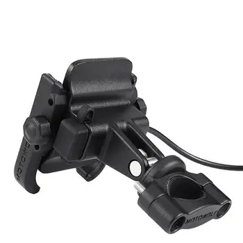 

Handlebar Charging Type Motorcycle Mobile Phone Bracket With Usb Charging 12-24V Rechargeable Aluminum Alloy Phone Holder