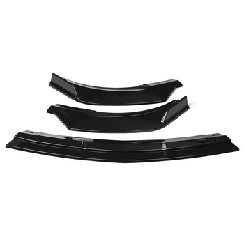 

High Quality 3pcs Car Front Bumper Splitter Lip Spoiler Cover Trim Guard Protector For Mercedes For Benz E-Class W213 2016-2020
