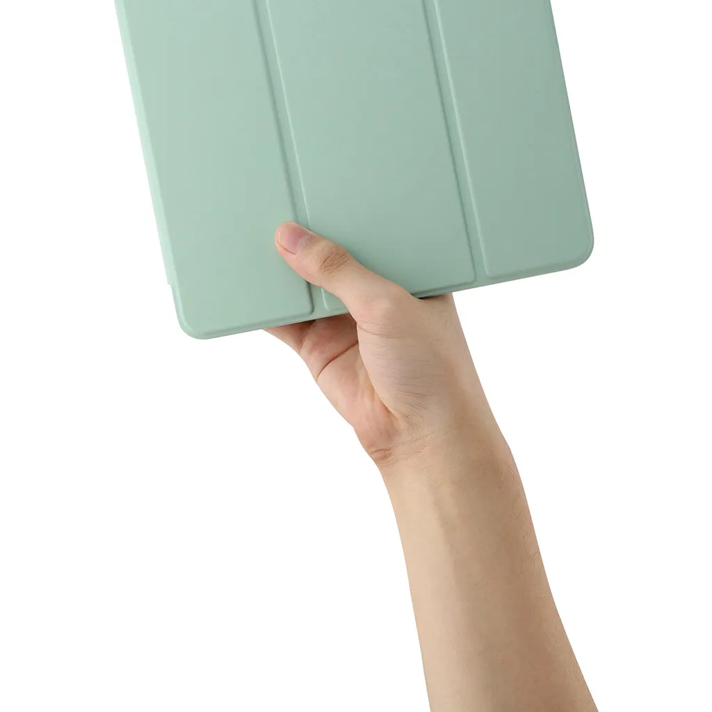 Новинка, Лидер продаж, для iPad 7, 10.2in2019, пробуждение/сон, силиконовый+ кожаный чехол, 1th, держатель карандаша, высокое качество, Прямая поставка
