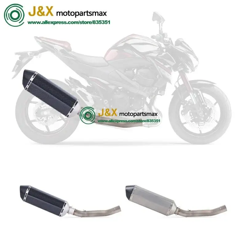 Полная система, слипоны для kawasaki Z750 Z 750, глушитель для мотоцикла, поход, средняя Соединительная средняя труба