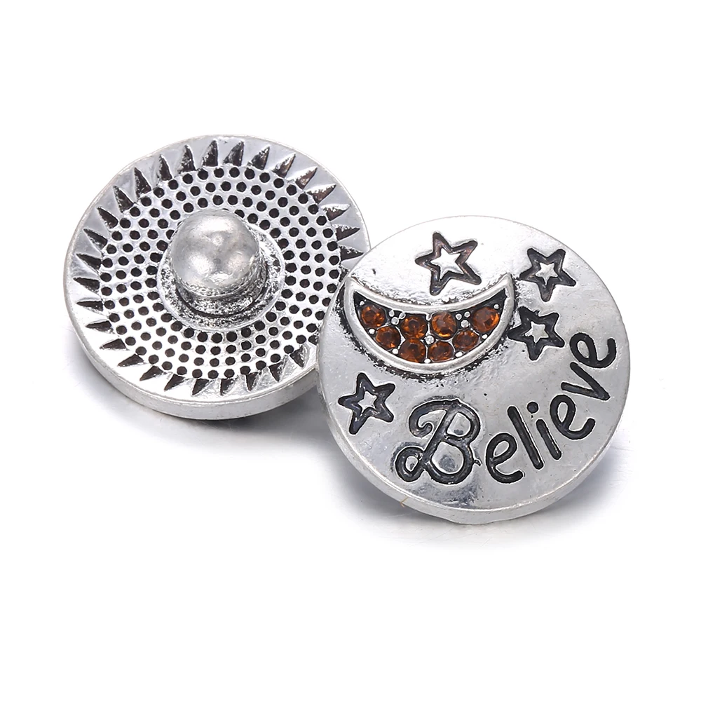 9 6pcs/lot New Family Snap Jewelry Mother Daughter Friends Forever Love Heart 18MM Snap Buttons for Snap Bracelet for 18 Mm Snaps - Окраска металла: 9