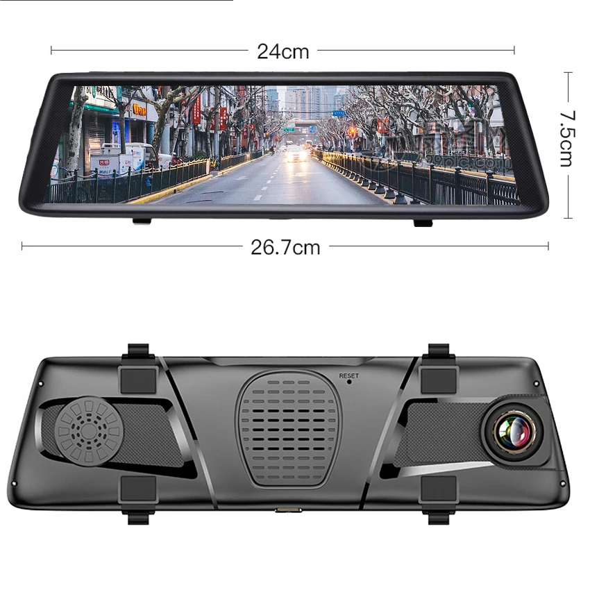 Автомобильный видеорегистратор Anstar 10 &quot4G HD 1080P WiFi Android GPS навигация ADAS двойной