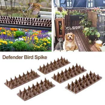 

5PCS/Set Harmless Plastic Defender Bird Spike Wild Cat Fence Spikes Yard Proof Bird Spikes Fence For Anti-Climbing Security